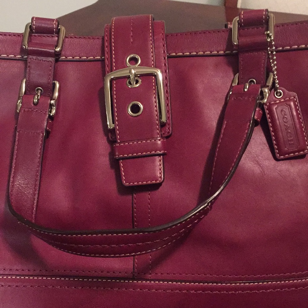 Maroon Coach purse